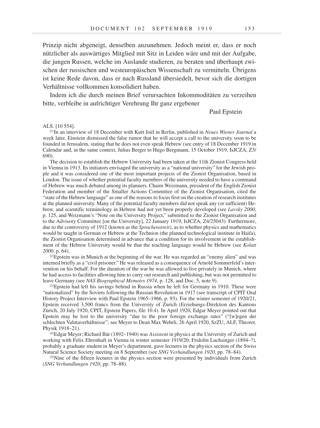 Volume 9: The Berlin Years: Correspondence January 1919-April 1920 page 153