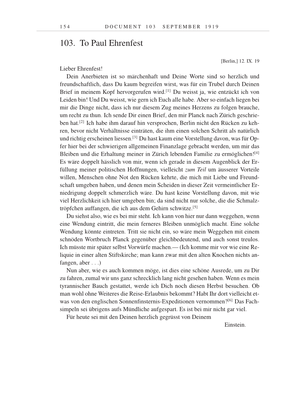 Volume 9: The Berlin Years: Correspondence January 1919-April 1920 page 154