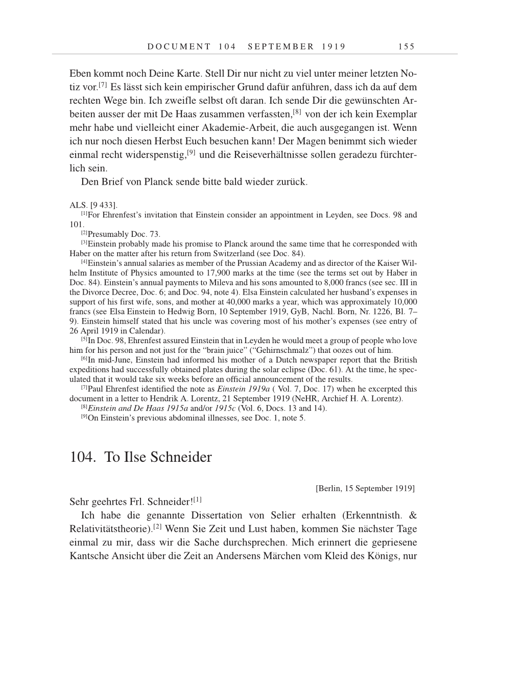 Volume 9: The Berlin Years: Correspondence January 1919-April 1920 page 155