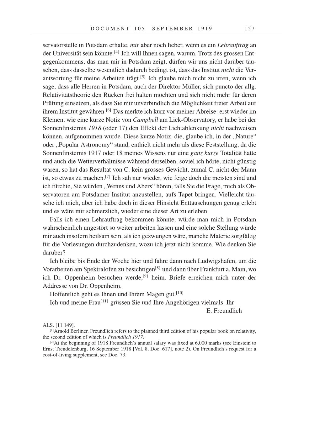 Volume 9: The Berlin Years: Correspondence January 1919-April 1920 page 157