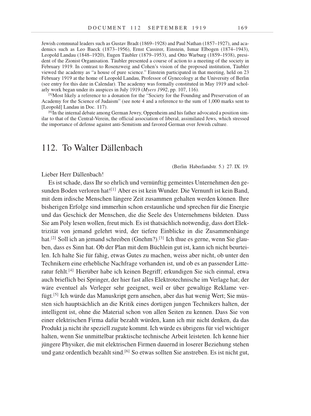 Volume 9: The Berlin Years: Correspondence January 1919-April 1920 page 169