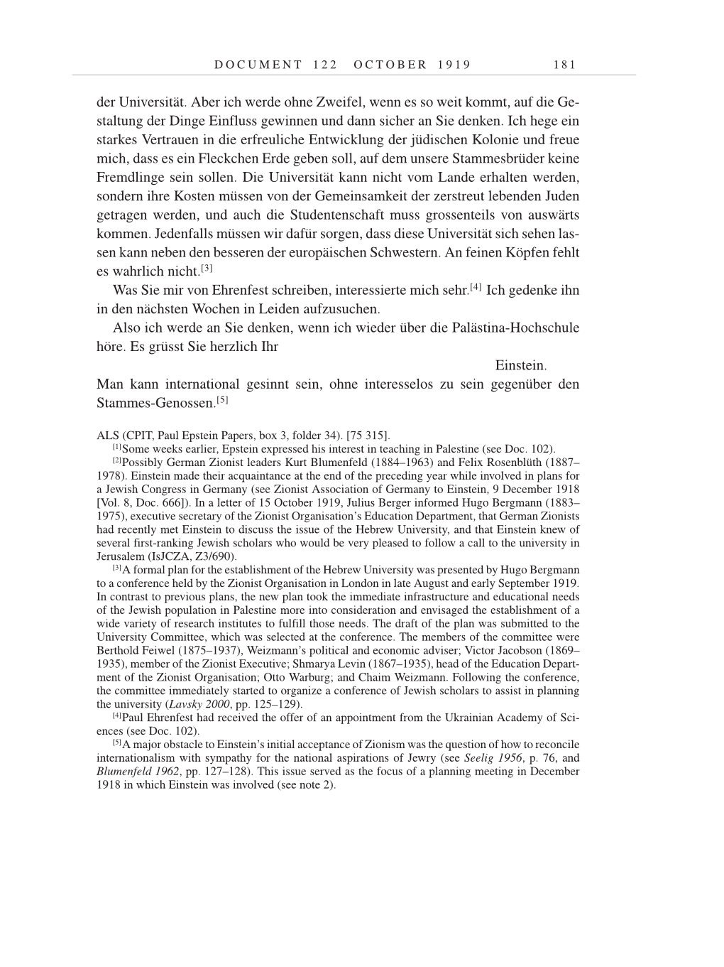 Volume 9: The Berlin Years: Correspondence January 1919-April 1920 page 181