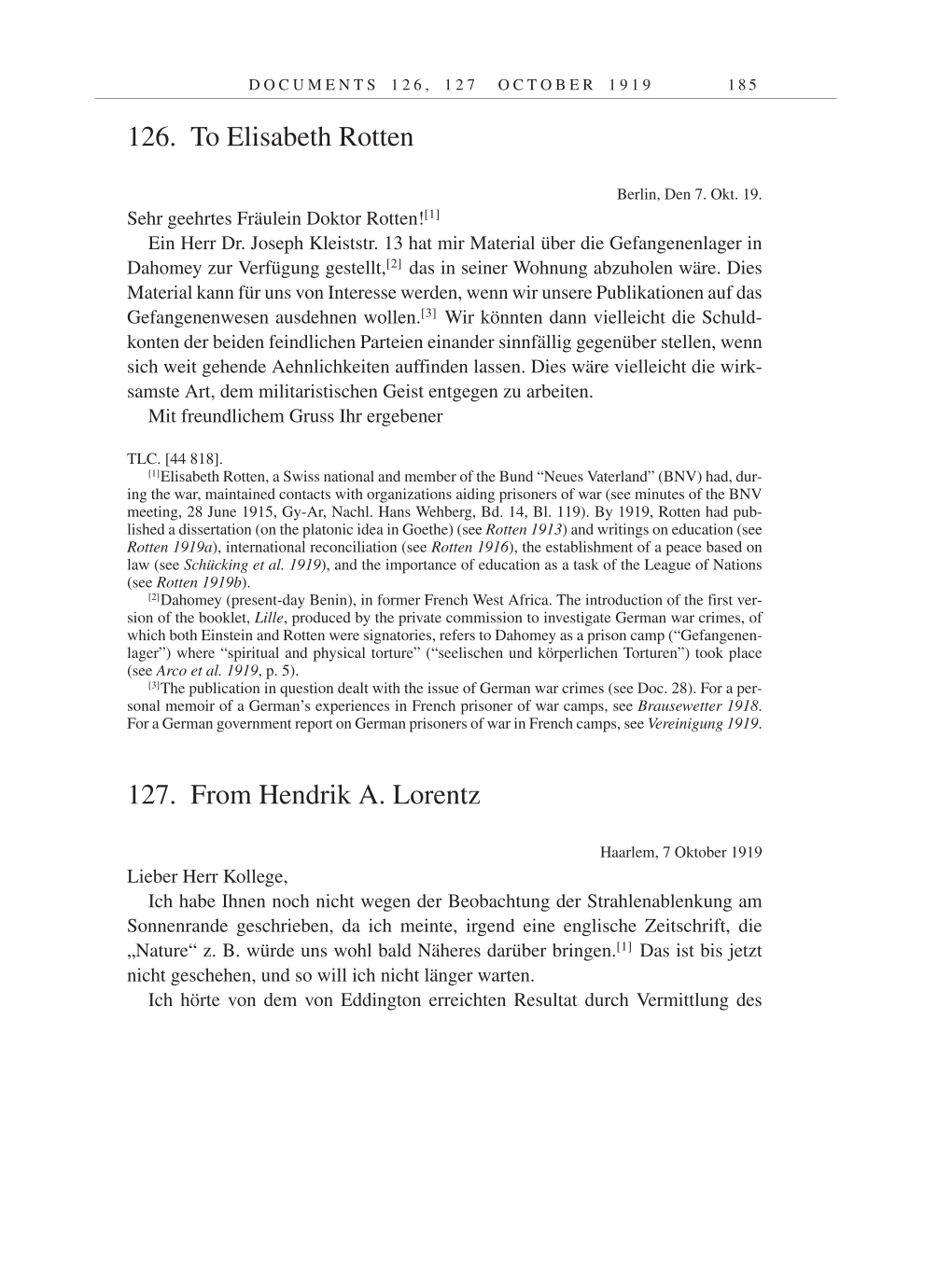 Volume 9: The Berlin Years: Correspondence January 1919-April 1920 page 185