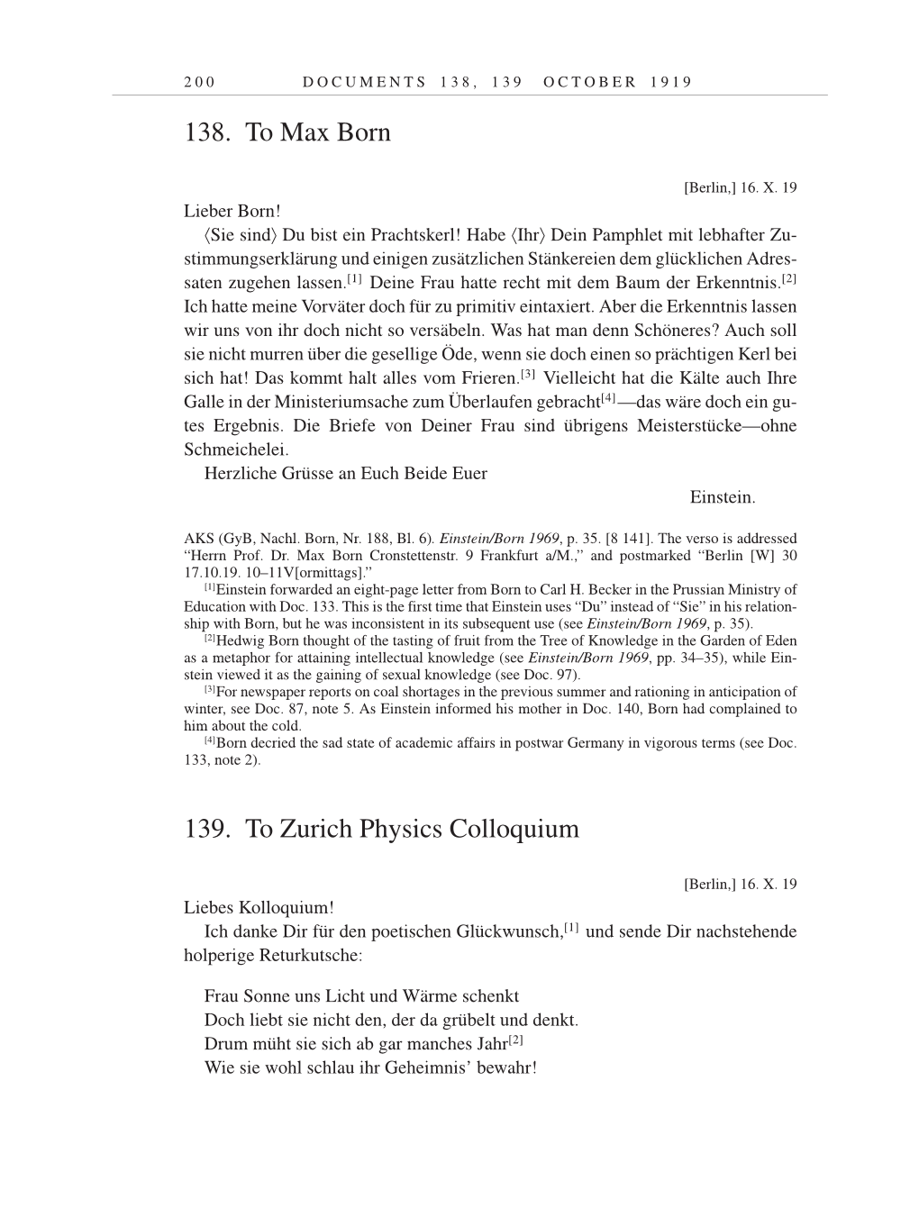 Volume 9: The Berlin Years: Correspondence January 1919-April 1920 page 200