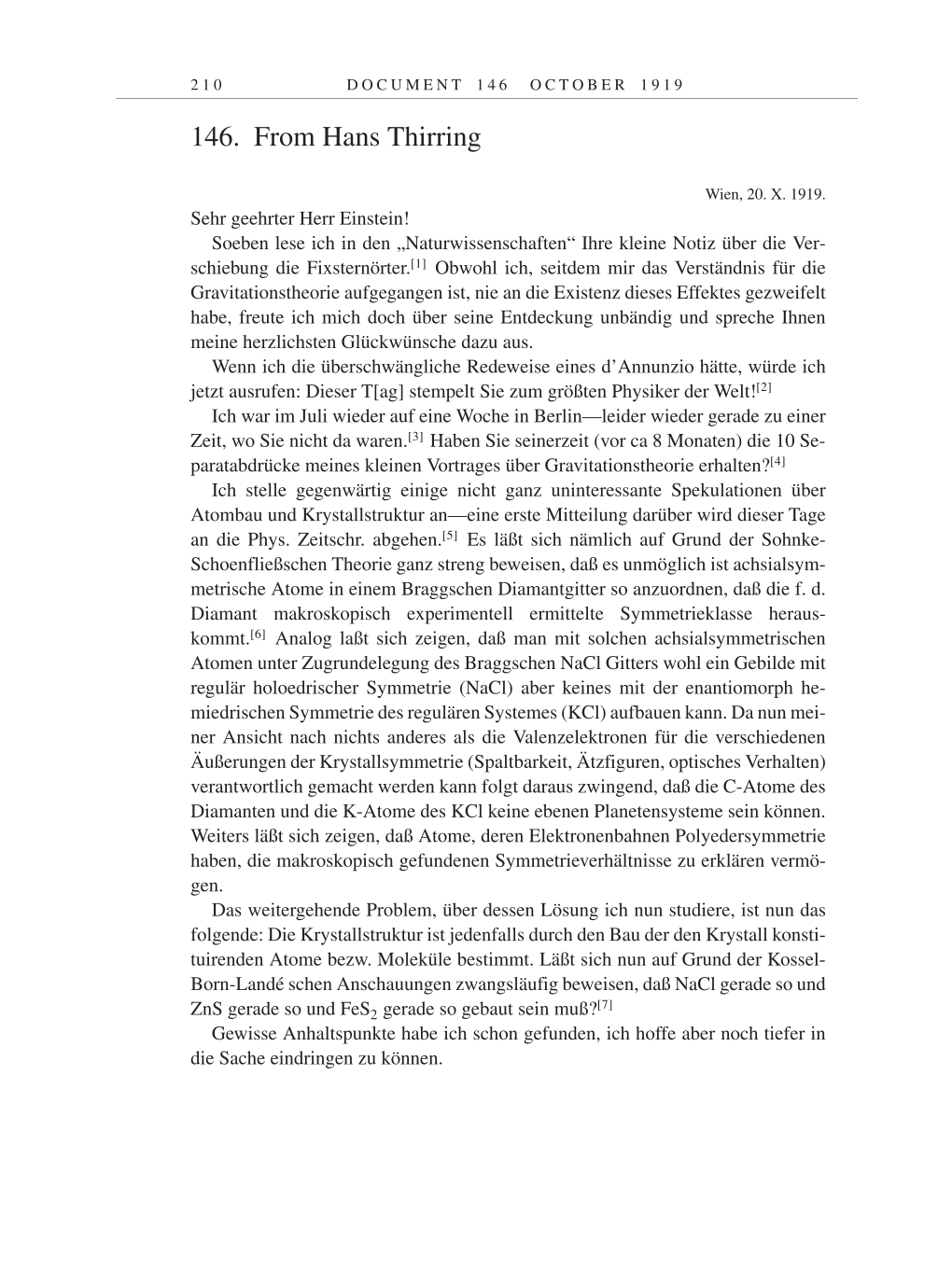 Volume 9: The Berlin Years: Correspondence January 1919-April 1920 page 210