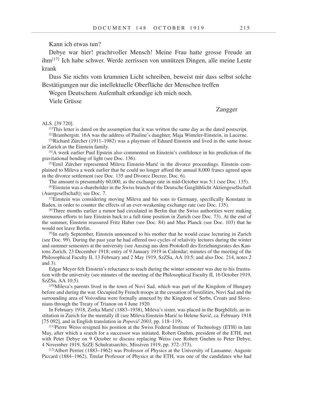 Volume 9: The Berlin Years: Correspondence January 1919-April 1920 page 215