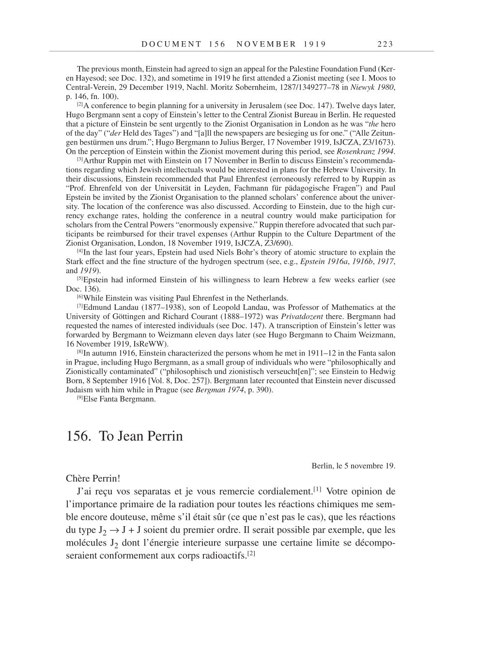Volume 9: The Berlin Years: Correspondence January 1919-April 1920 page 223