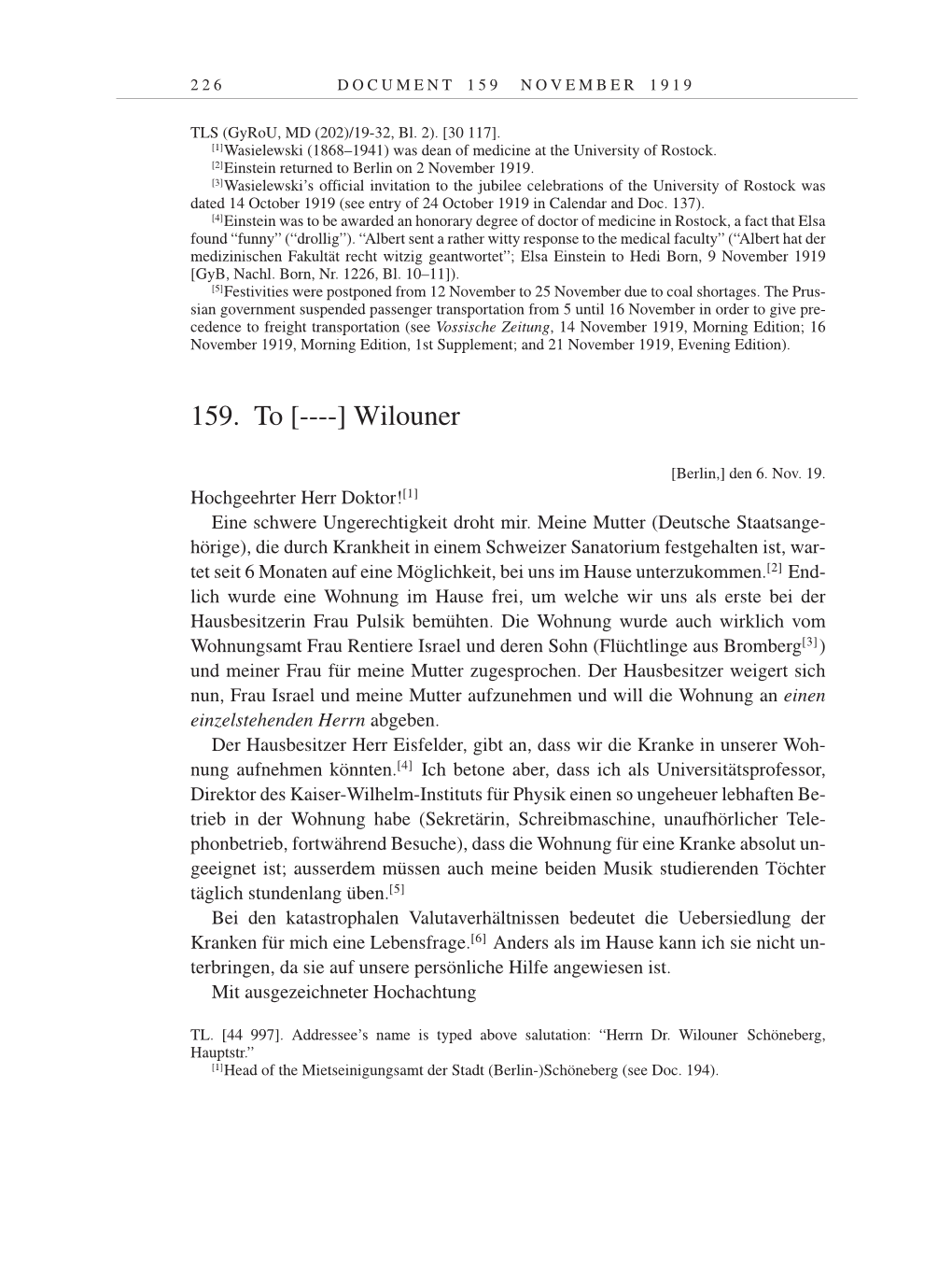 Volume 9: The Berlin Years: Correspondence January 1919-April 1920 page 226