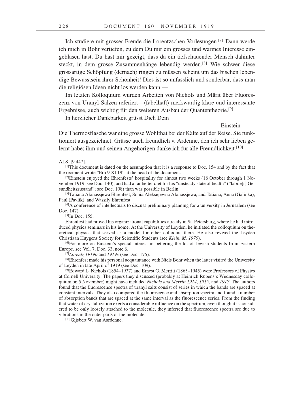 Volume 9: The Berlin Years: Correspondence January 1919-April 1920 page 228