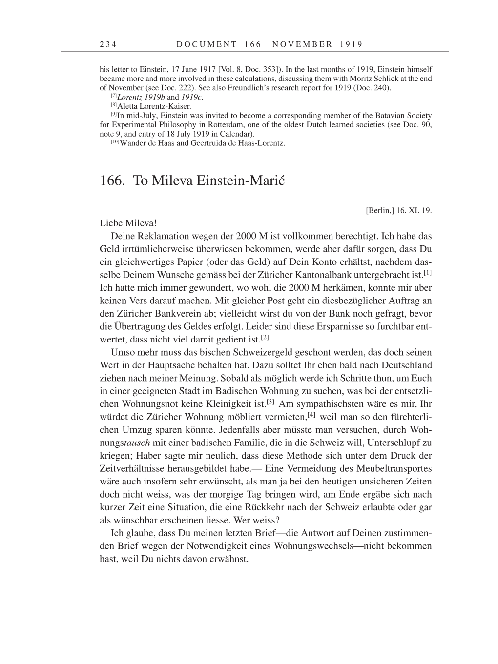 Volume 9: The Berlin Years: Correspondence January 1919-April 1920 page 234