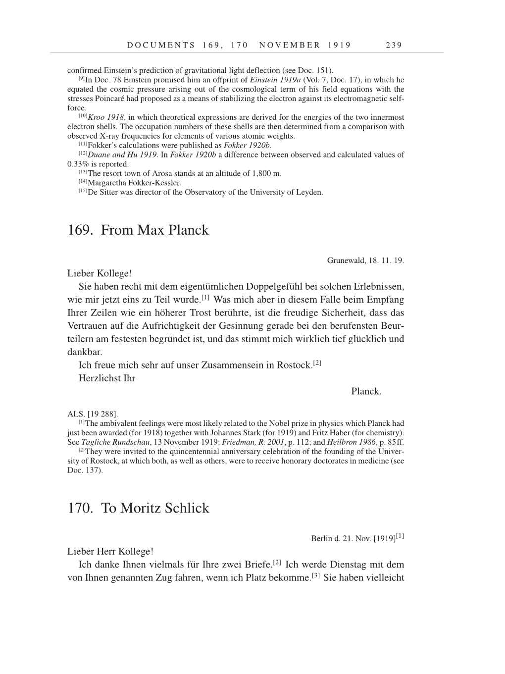Volume 9: The Berlin Years: Correspondence January 1919-April 1920 page 239