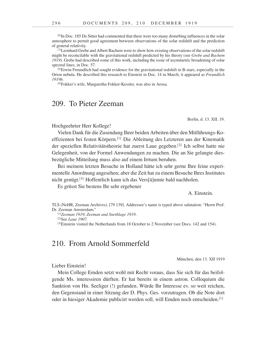 Volume 9: The Berlin Years: Correspondence January 1919-April 1920 page 296