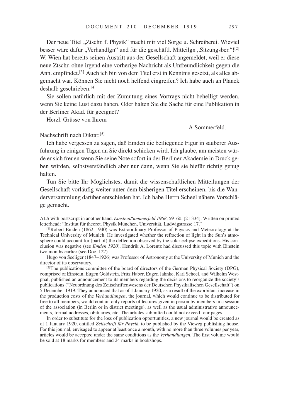 Volume 9: The Berlin Years: Correspondence January 1919-April 1920 page 297