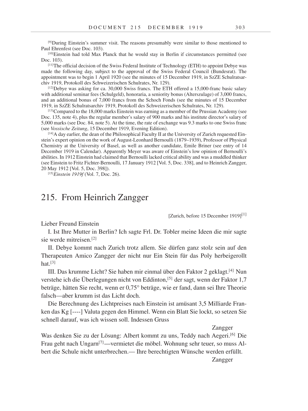 Volume 9: The Berlin Years: Correspondence January 1919-April 1920 page 303