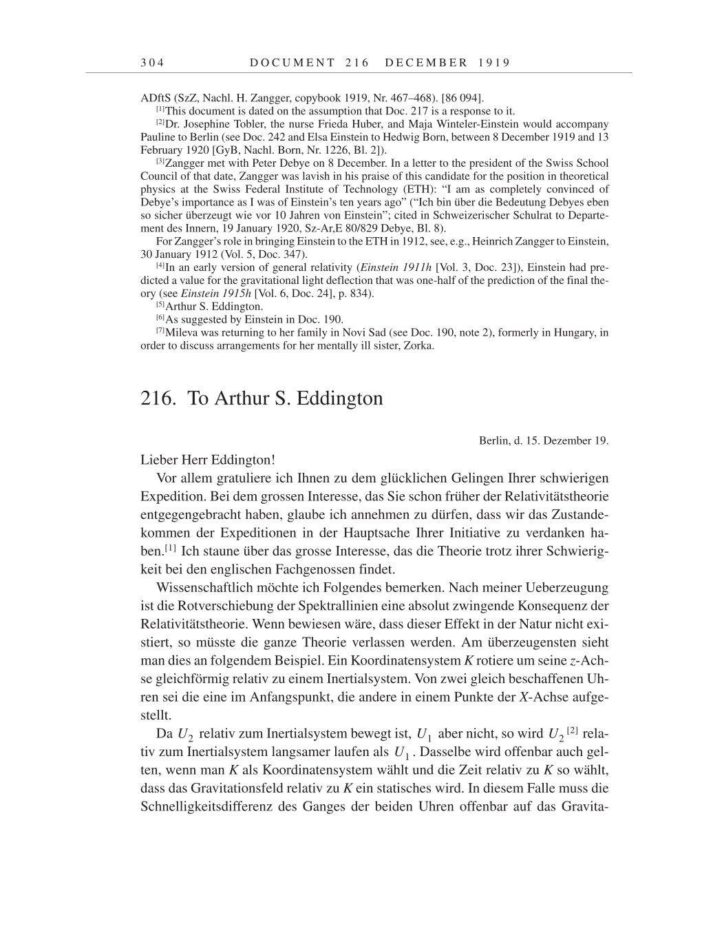 Volume 9: The Berlin Years: Correspondence January 1919-April 1920 page 304