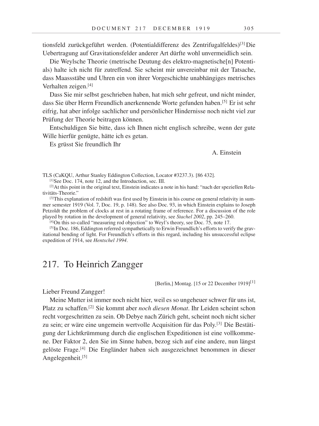 Volume 9: The Berlin Years: Correspondence January 1919-April 1920 page 305