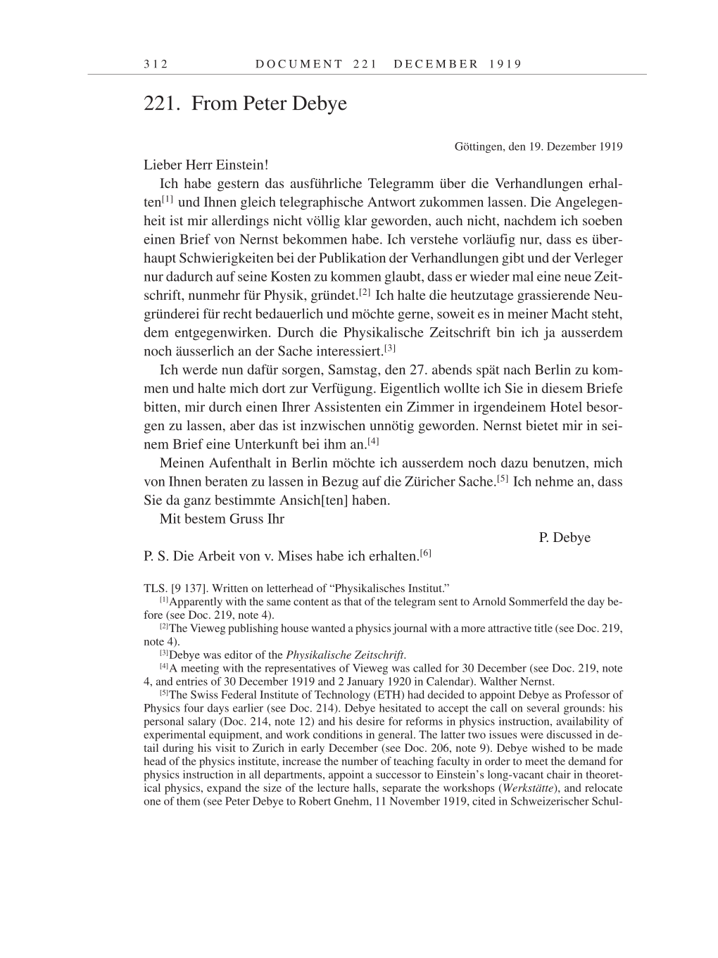 Volume 9: The Berlin Years: Correspondence January 1919-April 1920 page 312