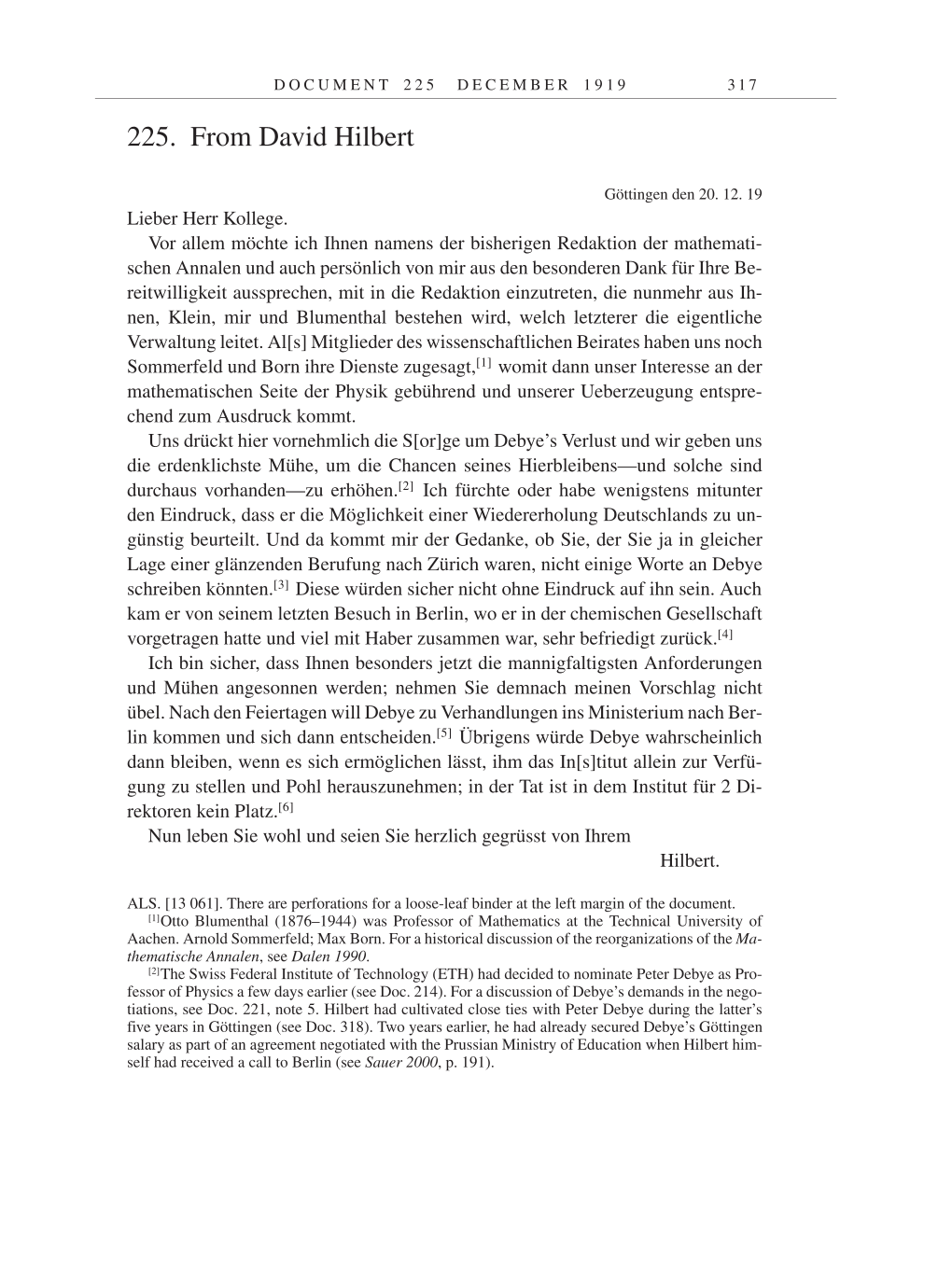 Volume 9: The Berlin Years: Correspondence January 1919-April 1920 page 317