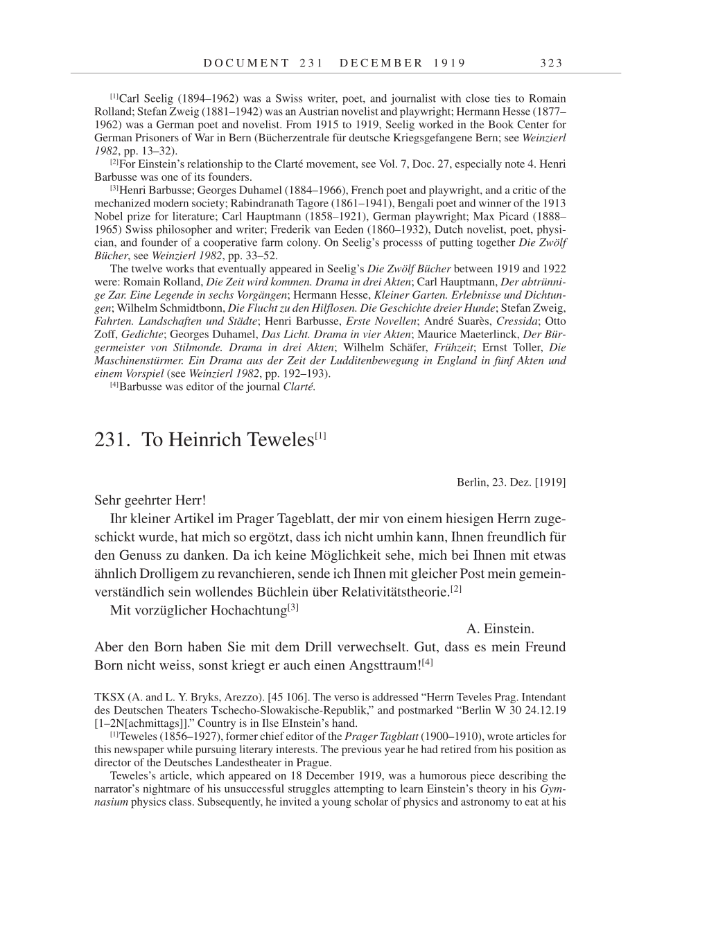 Volume 9: The Berlin Years: Correspondence January 1919-April 1920 page 323