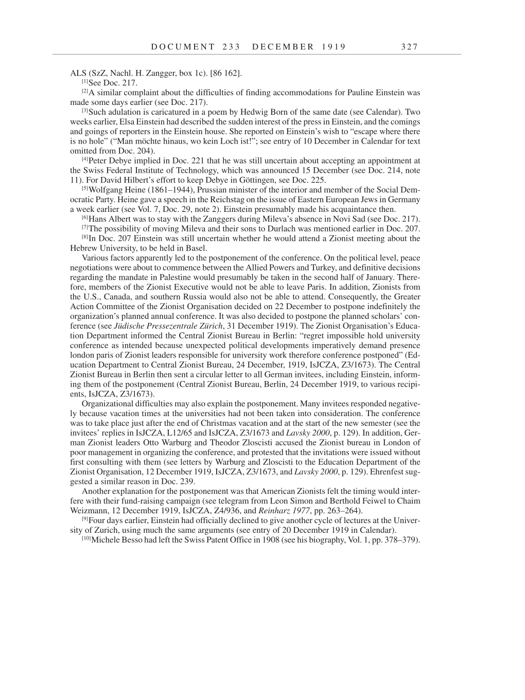 Volume 9: The Berlin Years: Correspondence January 1919-April 1920 page 327