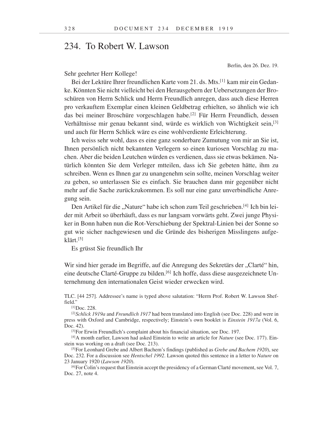 Volume 9: The Berlin Years: Correspondence January 1919-April 1920 page 328