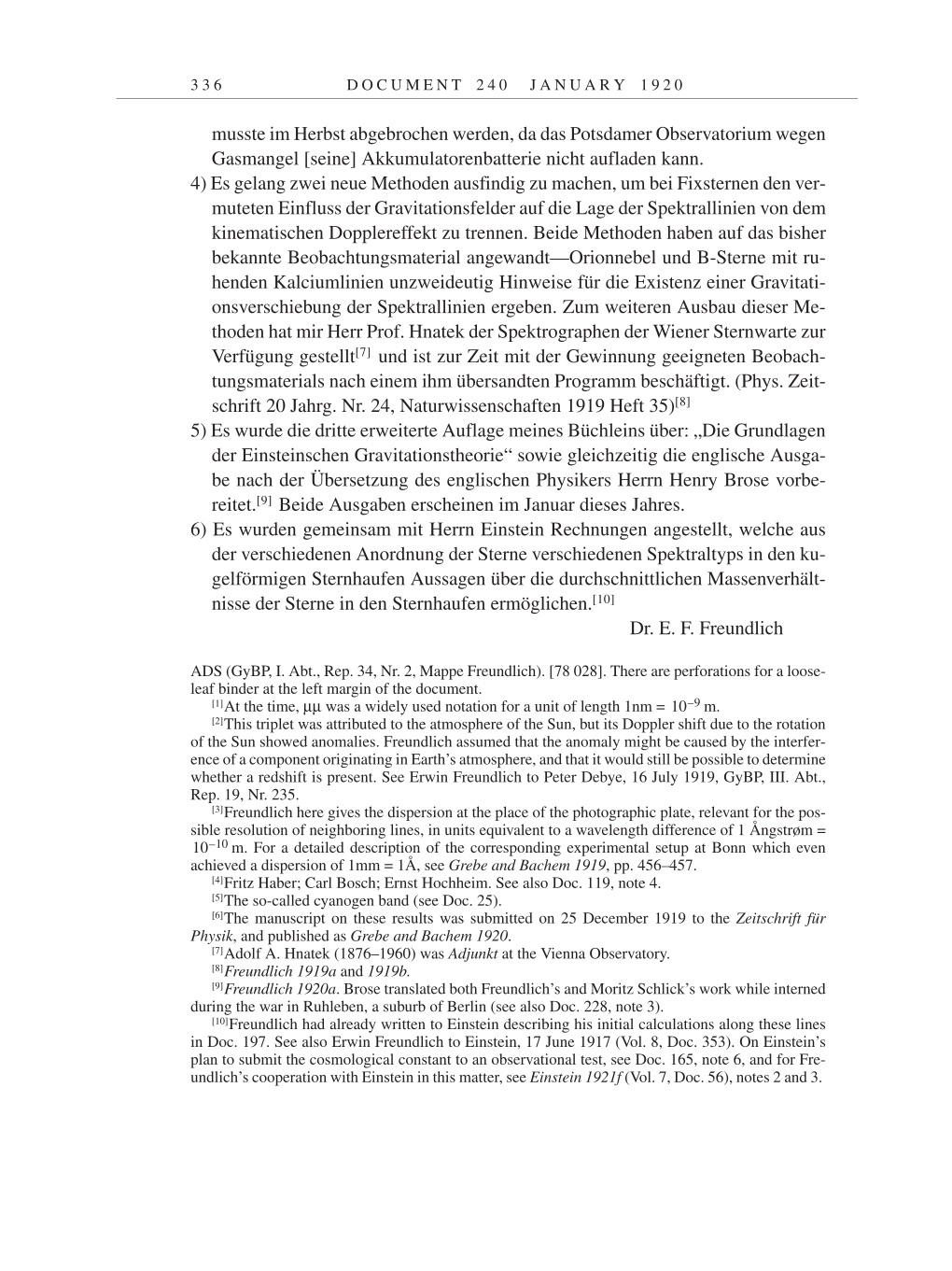 Volume 9: The Berlin Years: Correspondence January 1919-April 1920 page 336