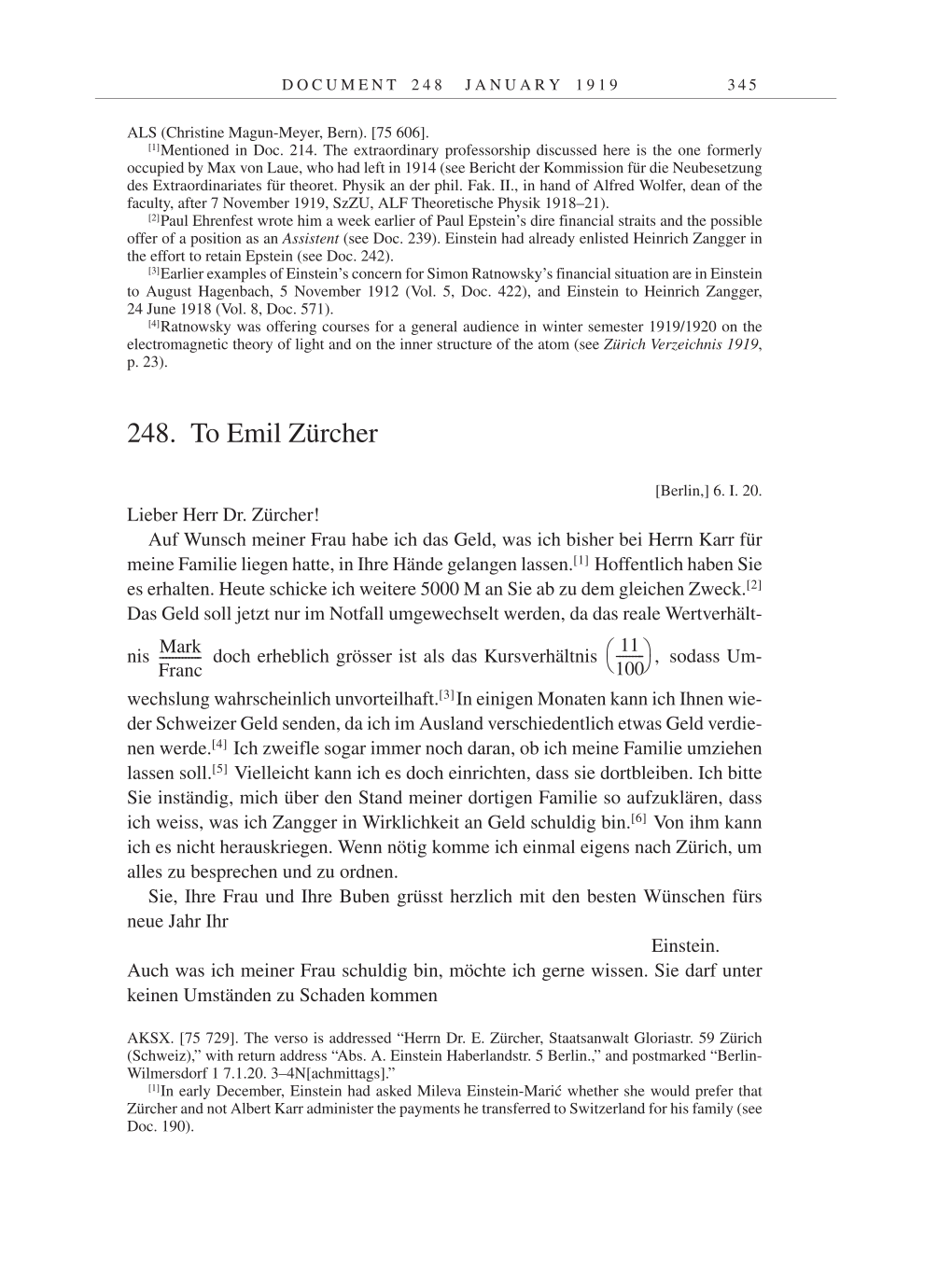 Volume 9: The Berlin Years: Correspondence January 1919-April 1920 page 345