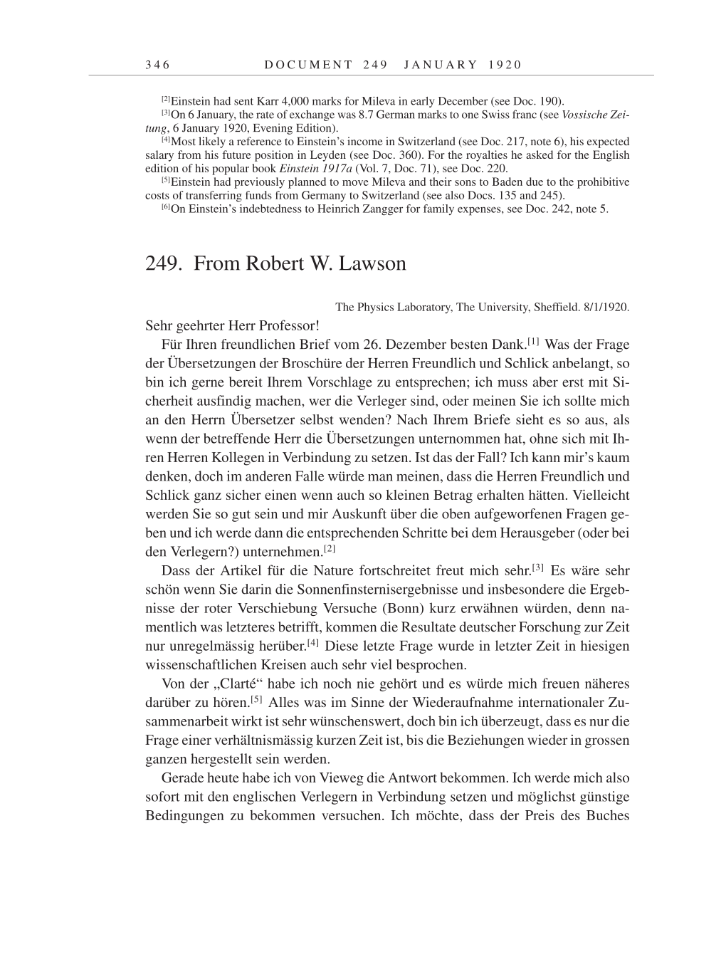Volume 9: The Berlin Years: Correspondence January 1919-April 1920 page 346