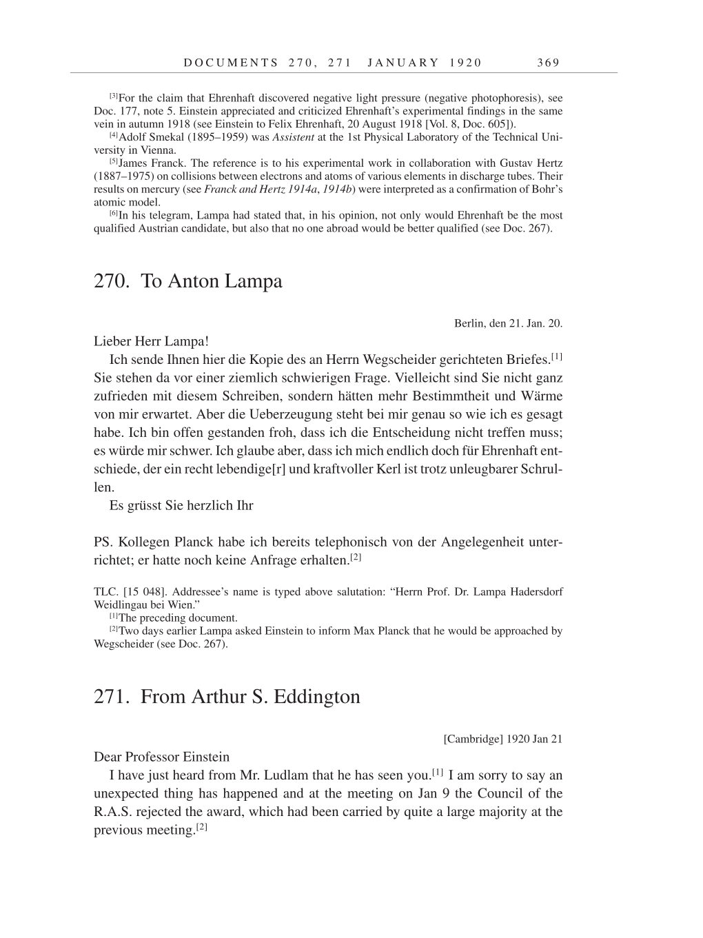 Volume 9: The Berlin Years: Correspondence January 1919-April 1920 page 369