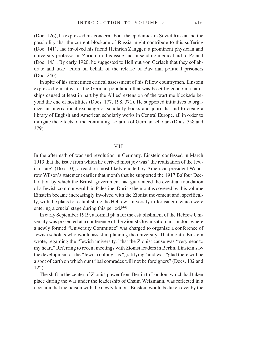 Volume 9: The Berlin Years: Correspondence January 1919-April 1920 page xlv