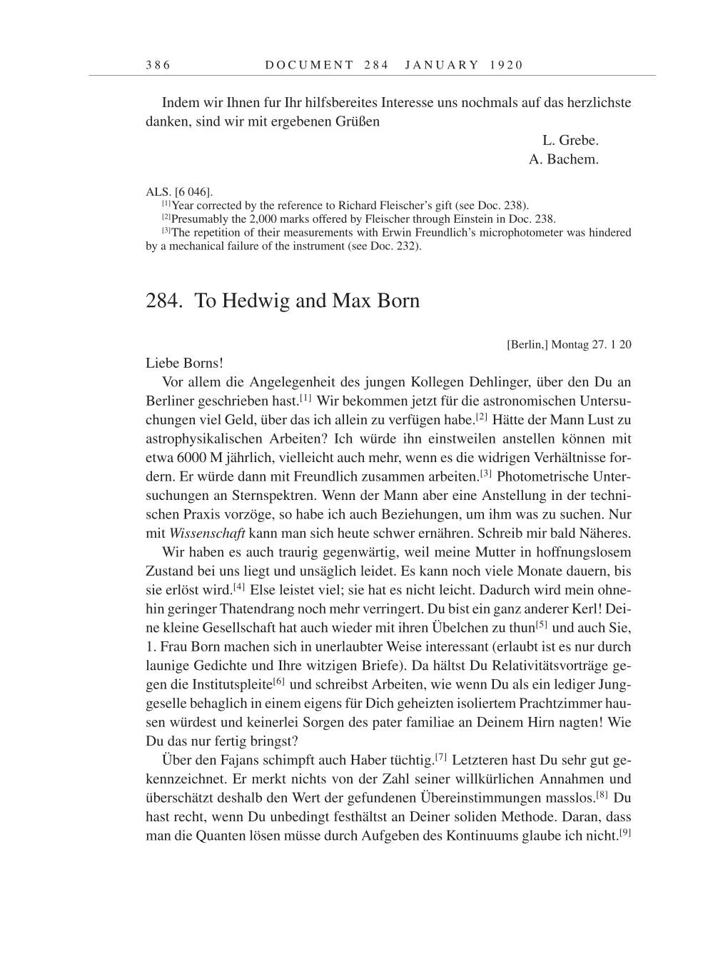 Volume 9: The Berlin Years: Correspondence January 1919-April 1920 page 386