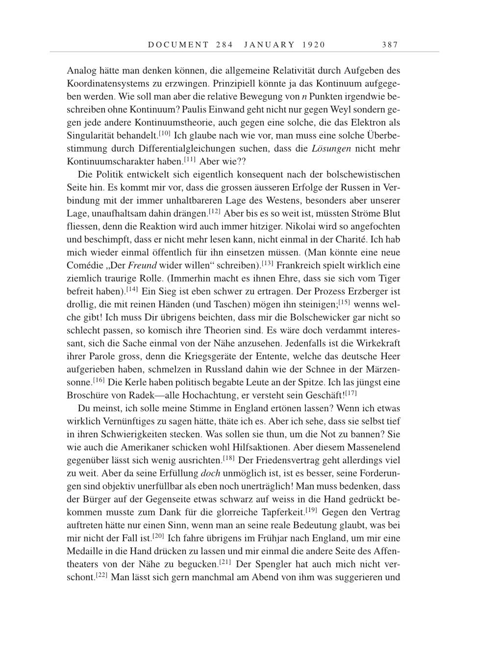 Volume 9: The Berlin Years: Correspondence January 1919-April 1920 page 387