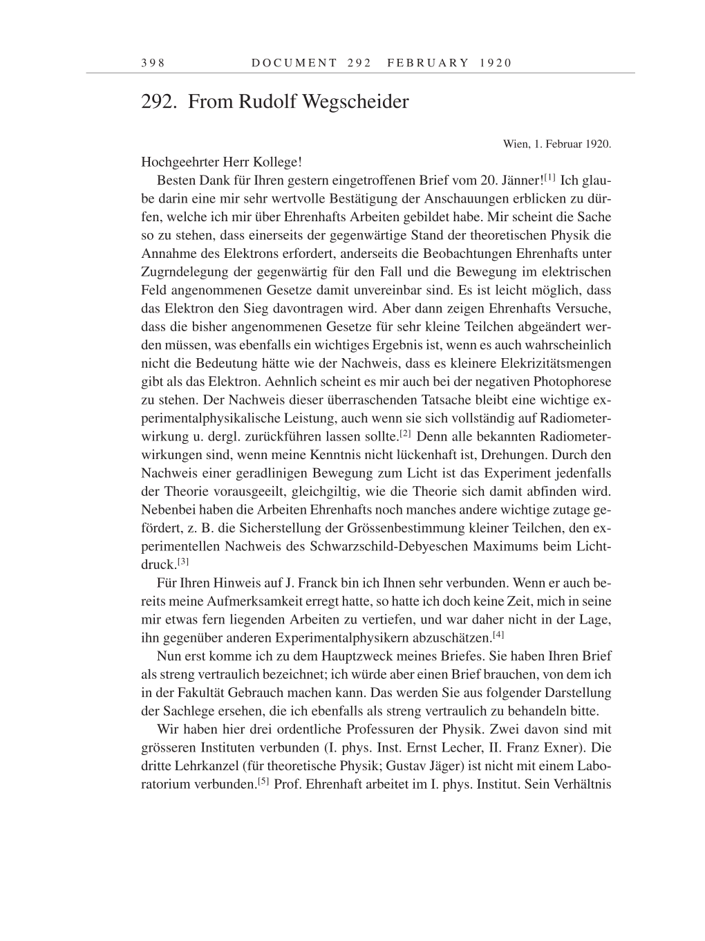 Volume 9: The Berlin Years: Correspondence January 1919-April 1920 page 398