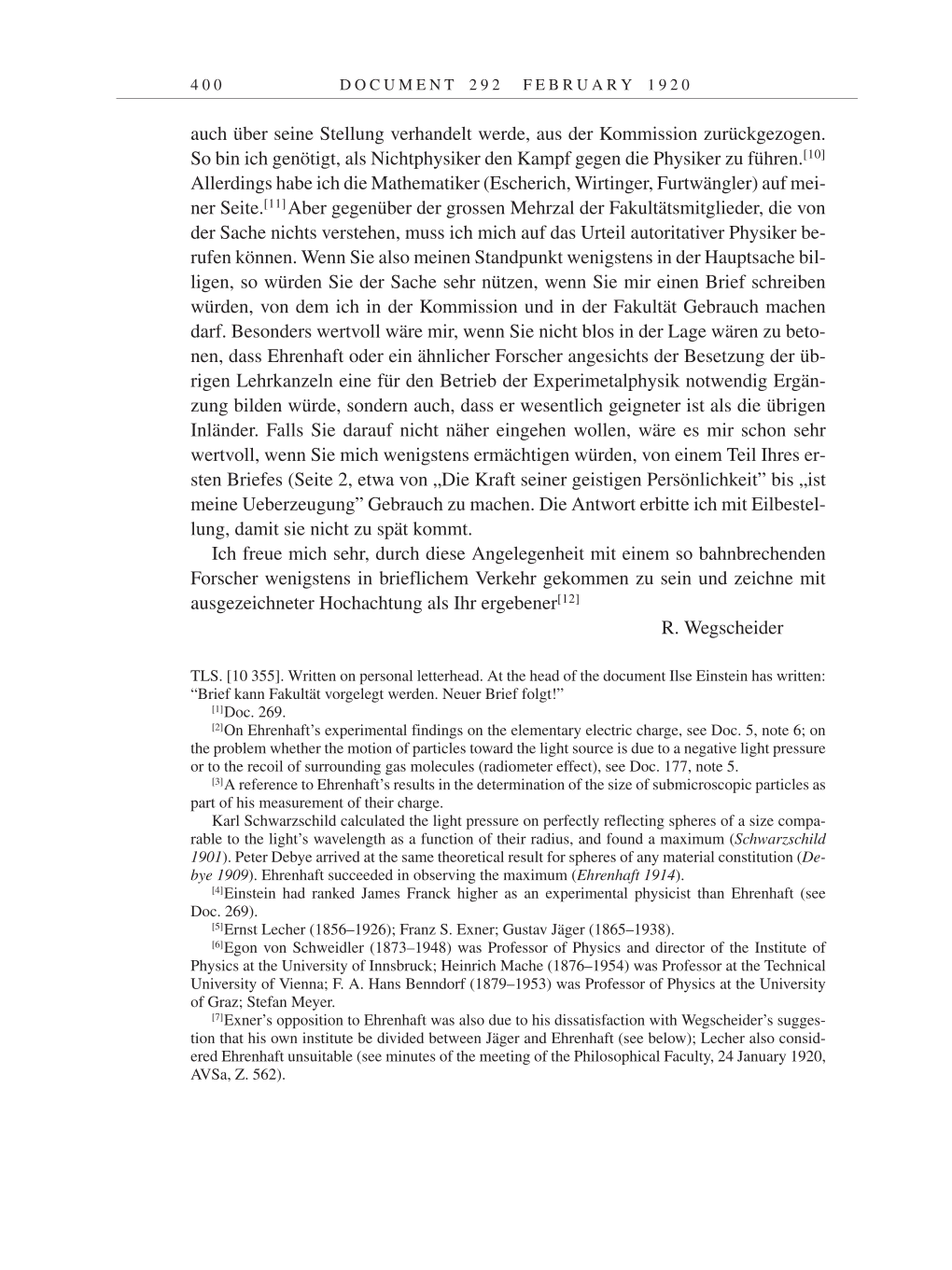 Volume 9: The Berlin Years: Correspondence January 1919-April 1920 page 400