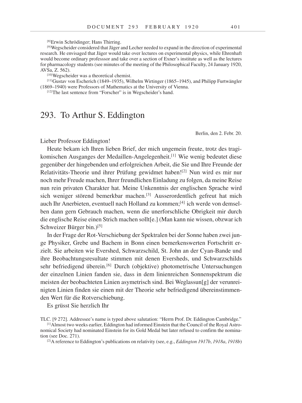 Volume 9: The Berlin Years: Correspondence January 1919-April 1920 page 401