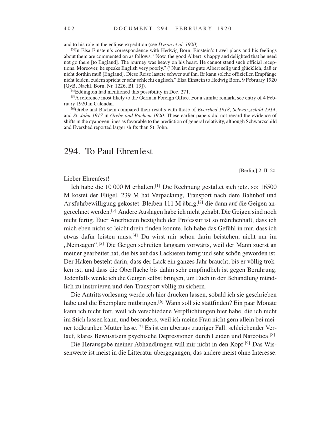 Volume 9: The Berlin Years: Correspondence January 1919-April 1920 page 402