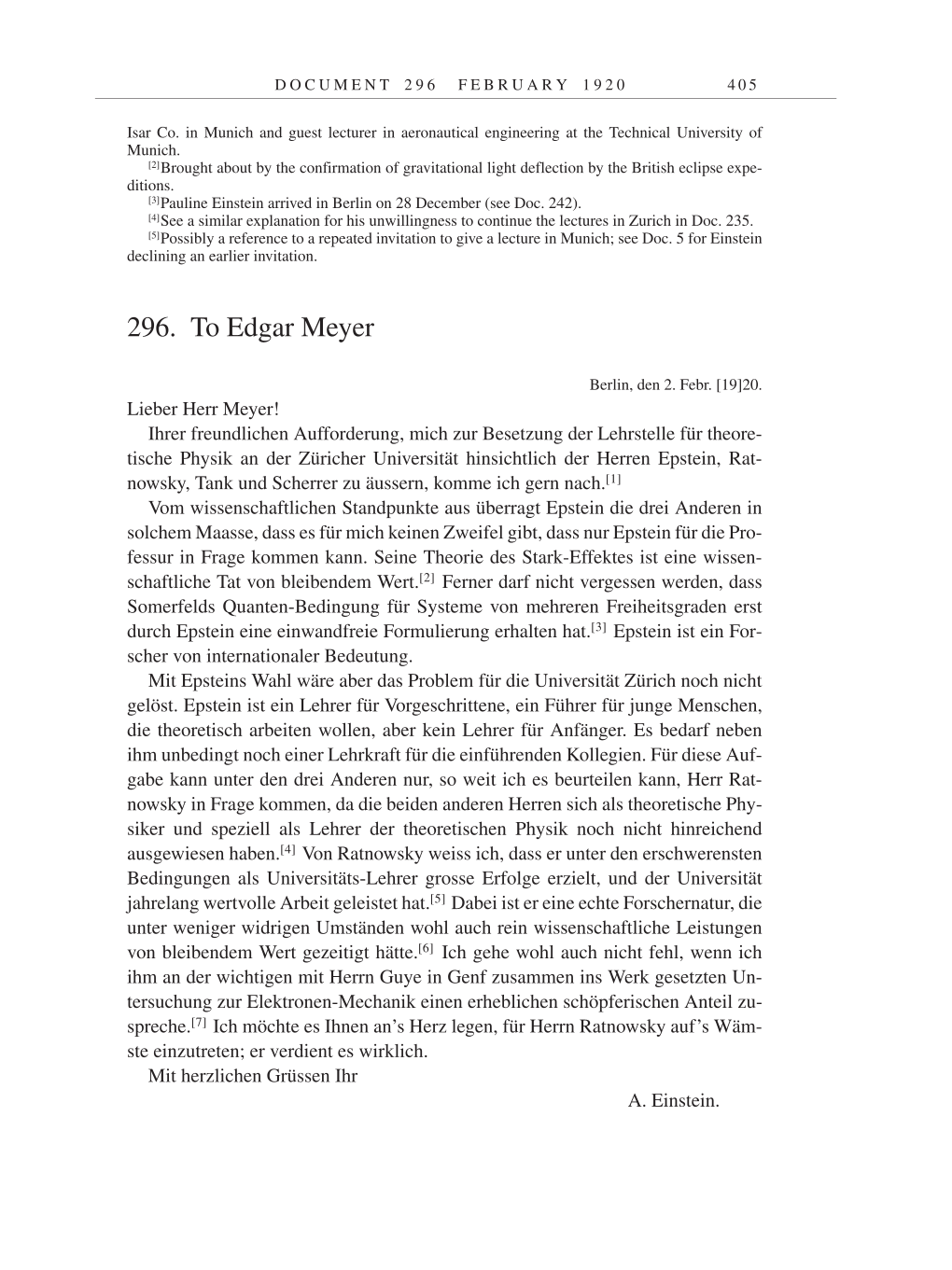 Volume 9: The Berlin Years: Correspondence January 1919-April 1920 page 405