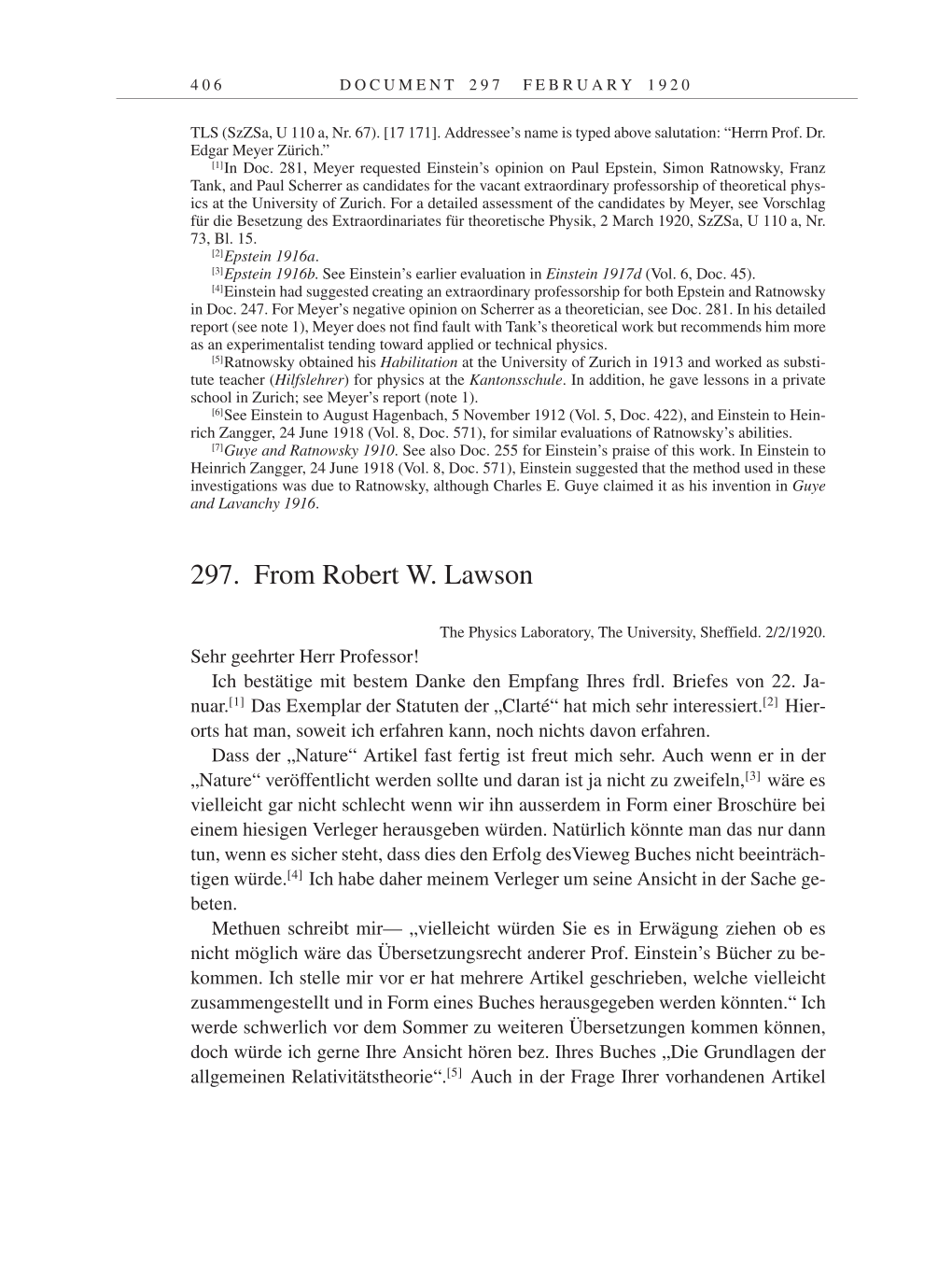 Volume 9: The Berlin Years: Correspondence January 1919-April 1920 page 406