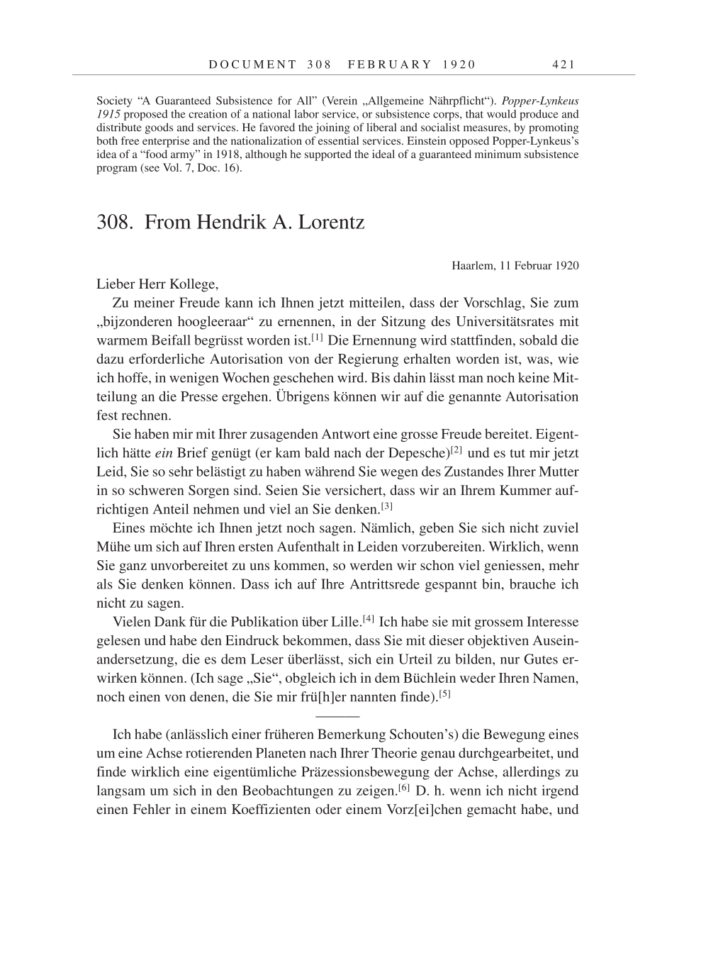Volume 9: The Berlin Years: Correspondence January 1919-April 1920 page 421