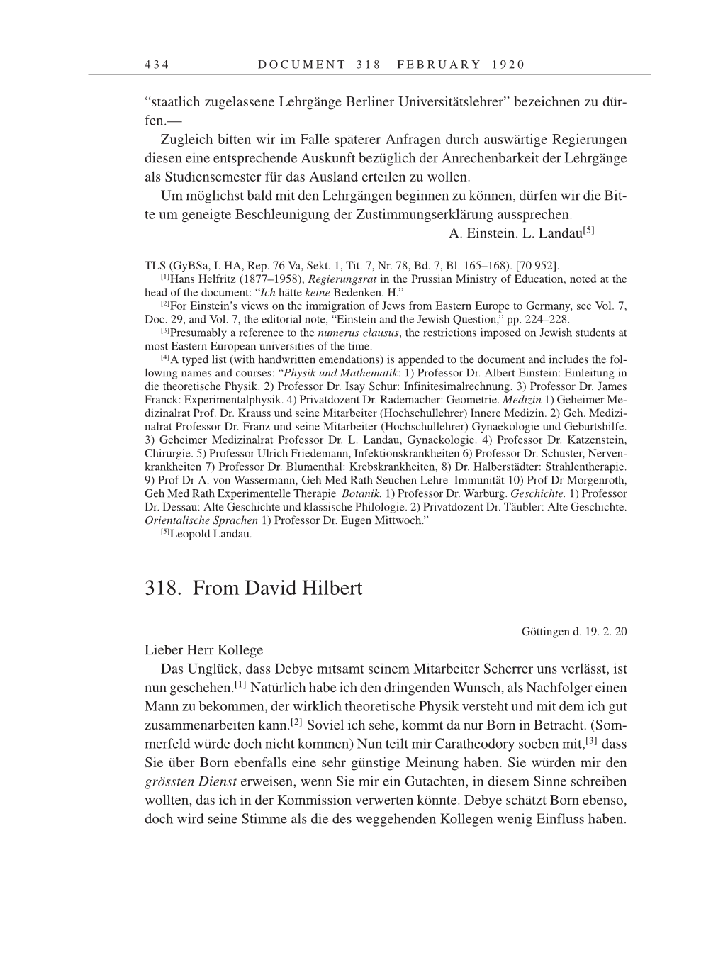 Volume 9: The Berlin Years: Correspondence January 1919-April 1920 page 434