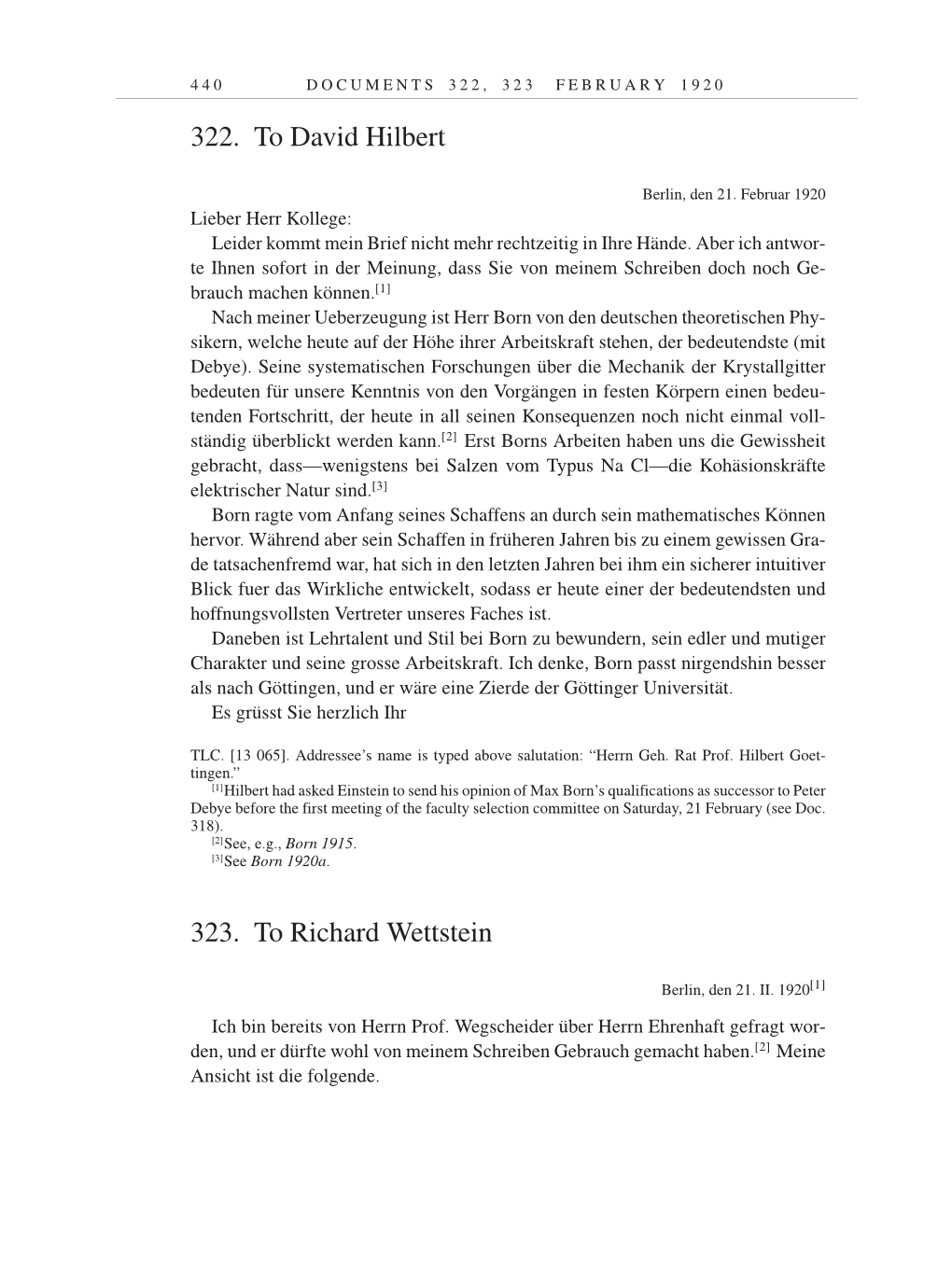 Volume 9: The Berlin Years: Correspondence January 1919-April 1920 page 440