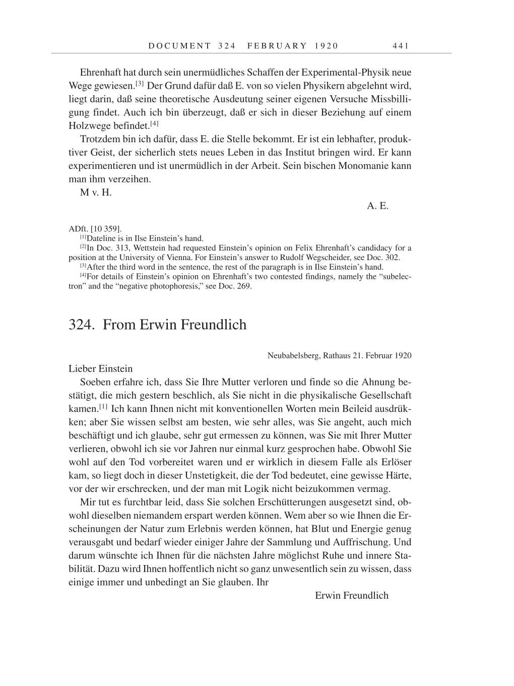 Volume 9: The Berlin Years: Correspondence January 1919-April 1920 page 441