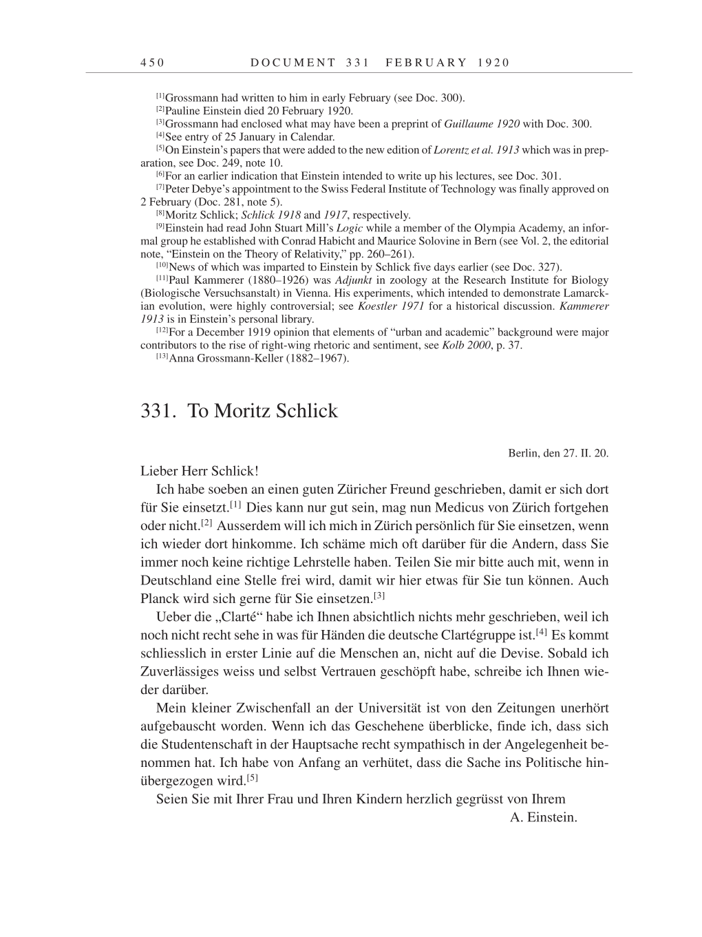 Volume 9: The Berlin Years: Correspondence January 1919-April 1920 page 450