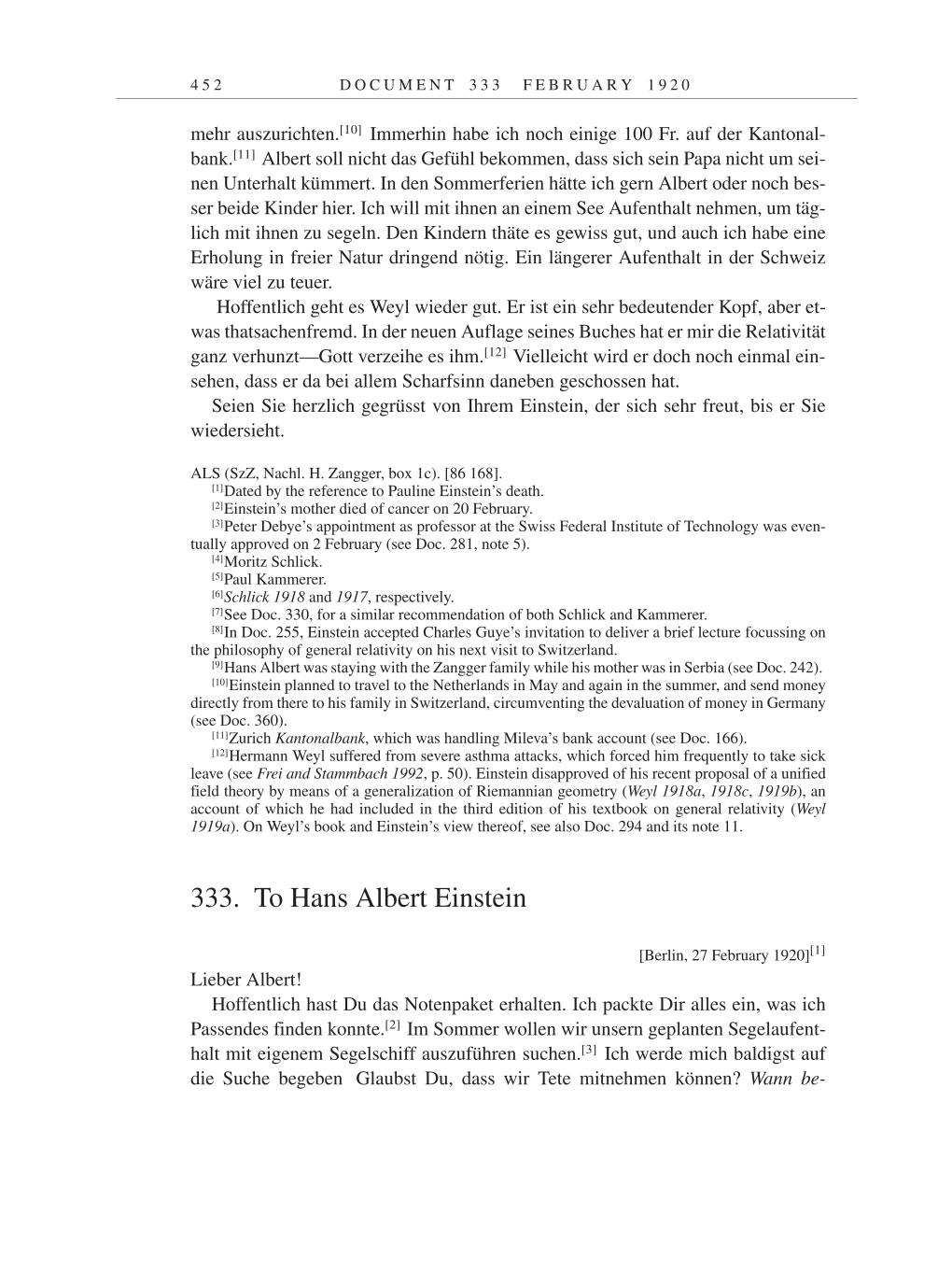 Volume 9: The Berlin Years: Correspondence January 1919-April 1920 page 452