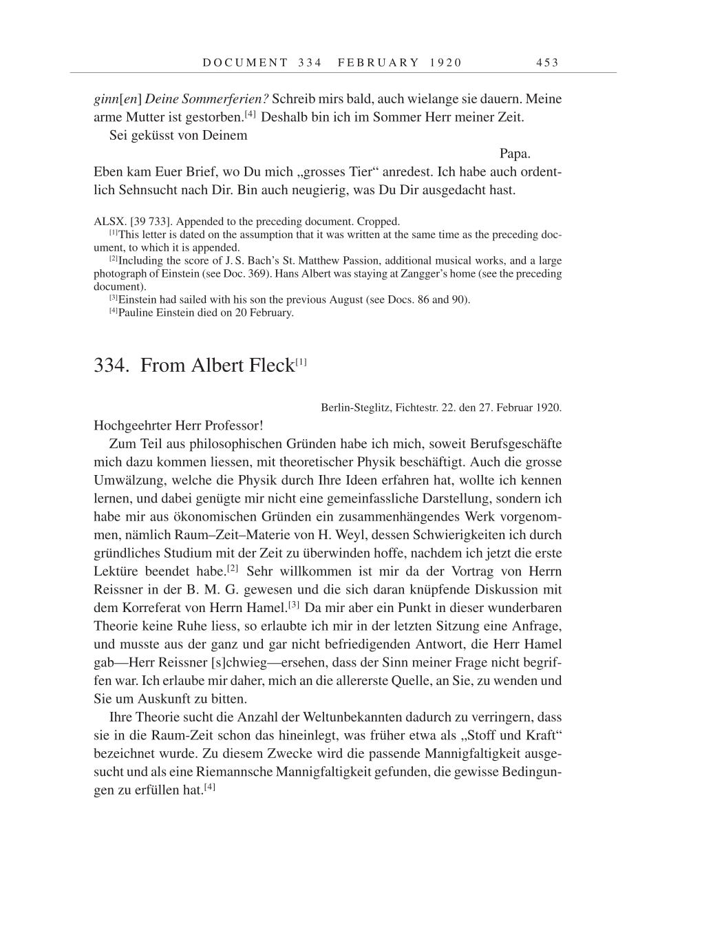 Volume 9: The Berlin Years: Correspondence January 1919-April 1920 page 453