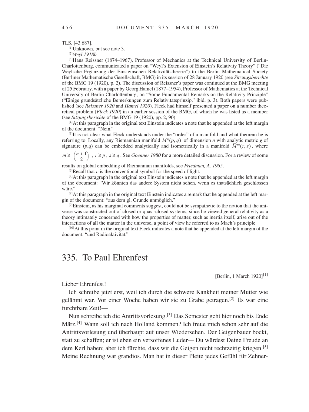 Volume 9: The Berlin Years: Correspondence January 1919-April 1920 page 456