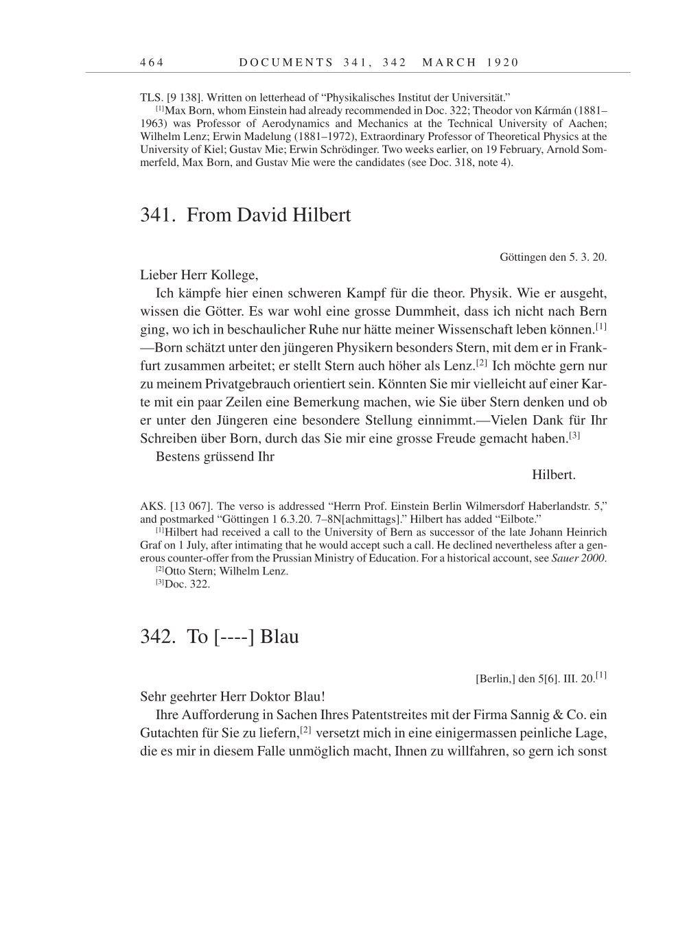 Volume 9: The Berlin Years: Correspondence January 1919-April 1920 page 464