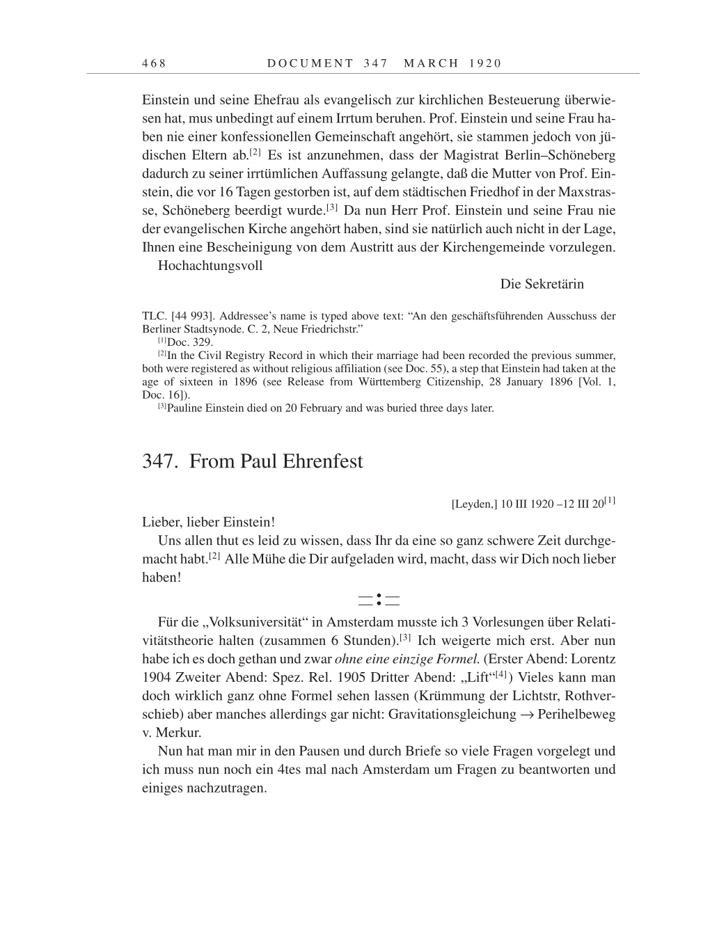 Volume 9: The Berlin Years: Correspondence January 1919-April 1920 page 468