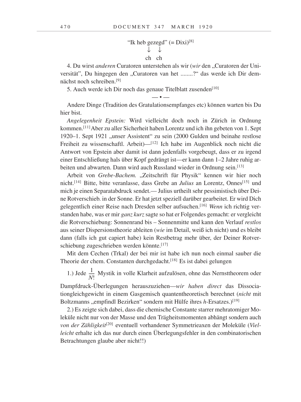 Volume 9: The Berlin Years: Correspondence January 1919-April 1920 page 470