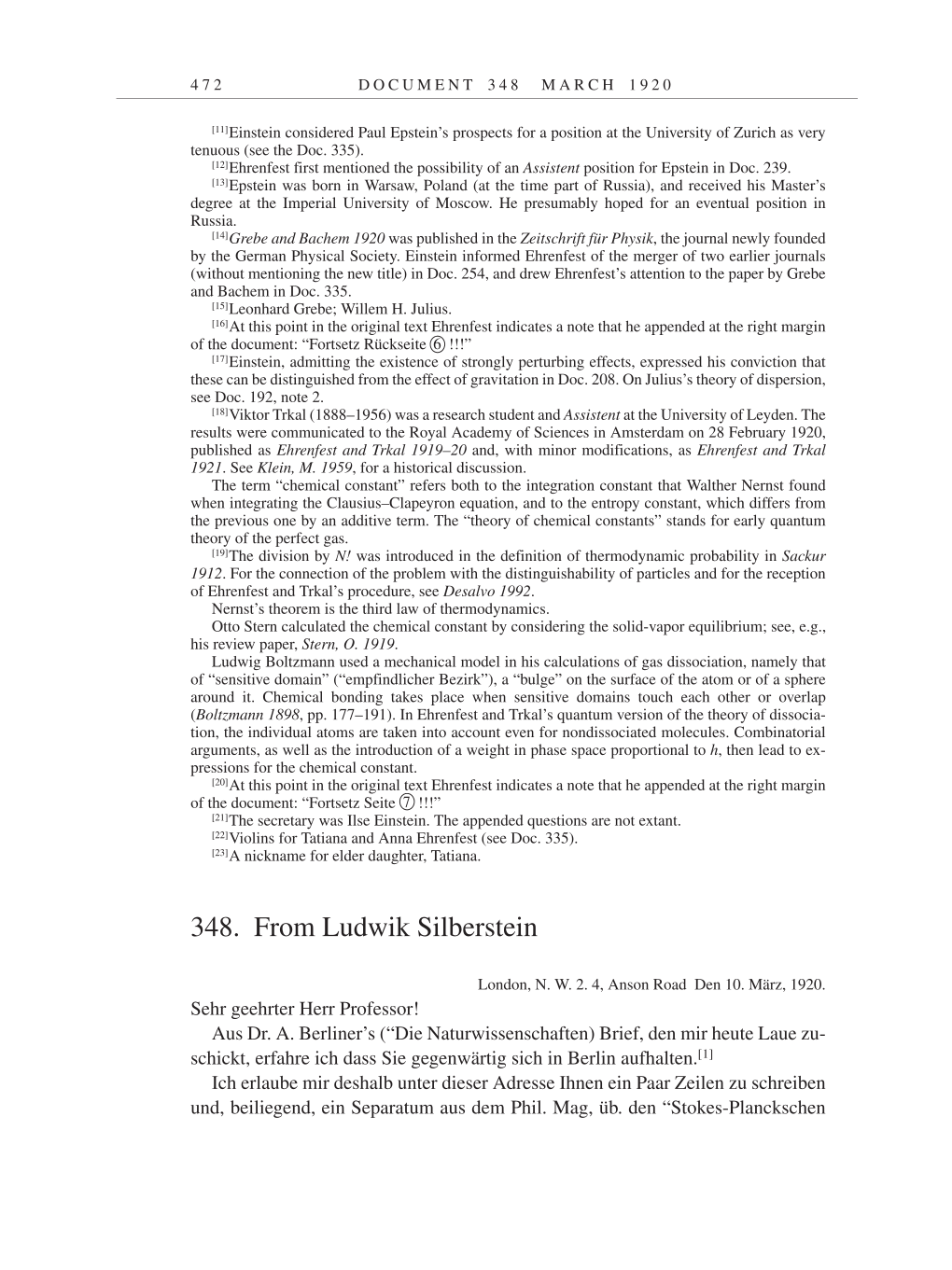 Volume 9: The Berlin Years: Correspondence January 1919-April 1920 page 472